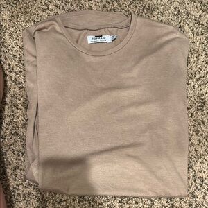 Topman Men's Tan Shirt